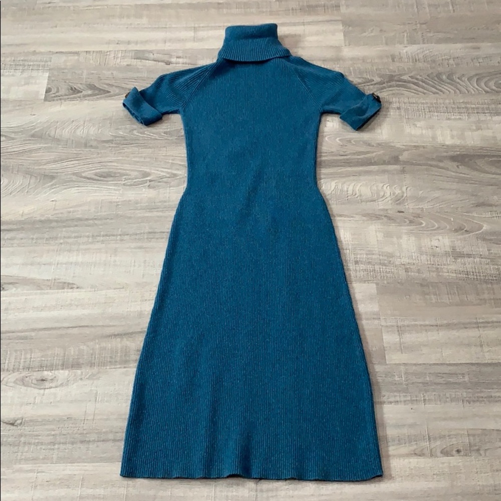 Beautiful Blue Sweater Dress